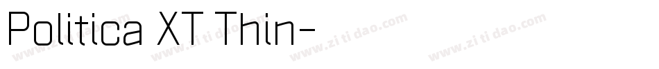 Politica XT Thin字体转换